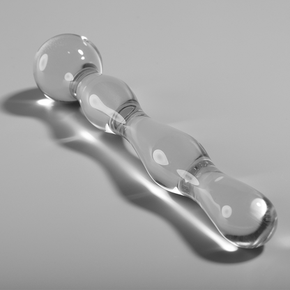 Nebula Series Model 13 Glass Dildo 18 x 3.5cm Clear