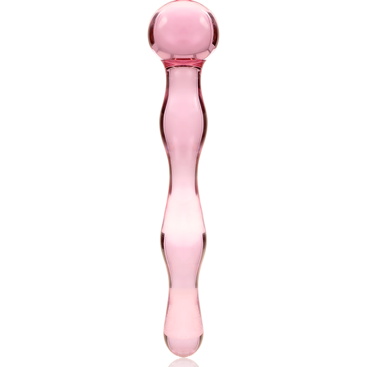 Nebula Series Model 13 Glass Dildo 18 x 3.5cm Pink