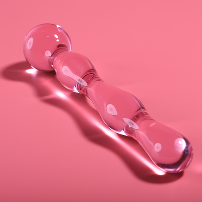 Nebula Series Model 13 Glass Dildo 18 x 3.5cm Pink