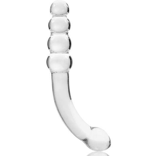 Nebula Series Model 14 Glass Dildo 18.5 x 3cm Clear