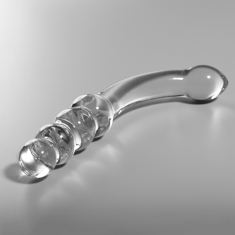 Nebula Series Model 14 Glass Dildo 18.5 x 3cm Clear