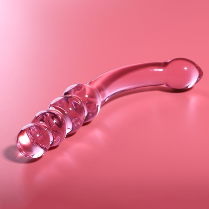 Nebula Series Model 14 Glass Dildo 18.5 x 3cm Pink