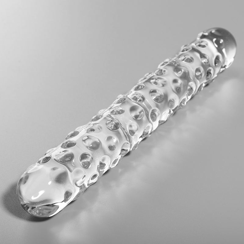 Nebula Series Model 15 Glass Dildo 18.5 x 3cm Clear