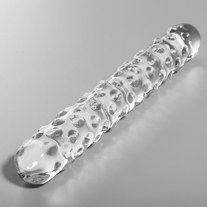 Nebula Series Model 15 Glass Dildo 18.5 x 3cm Clear