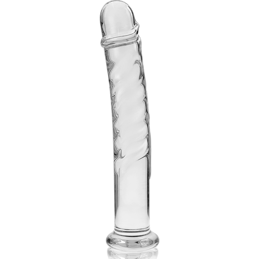 Nebula Series Model 16 Glass Dildo 18.5 x 3cm Clear