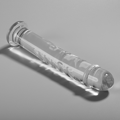 Nebula Series Model 16 Glass Dildo 18.5 x 3cm Clear