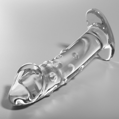 Nebula Series Model 19 Glass Dildo 18.5 x 4cm Clear