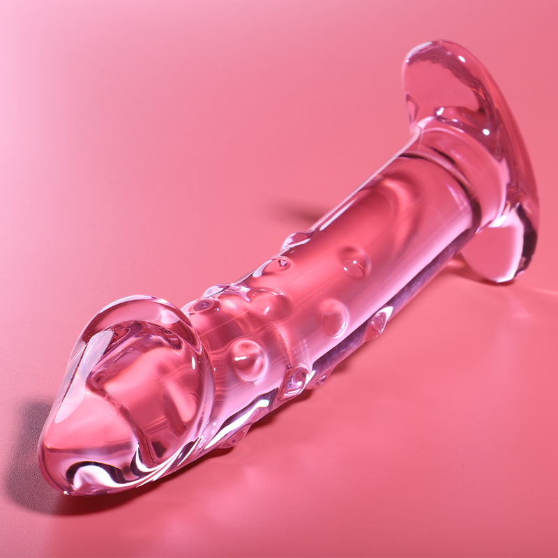 Nebula Series Model 19 Glass Dildo 18.5 x 4cm Pink