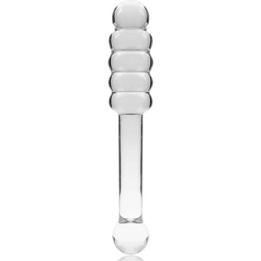 Nebula Series Model 20 Glass Dildo 20.5 x 3cm Clear