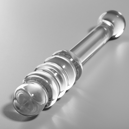 Nebula Series Model 20 Glass Dildo 20.5 x 3cm Clear