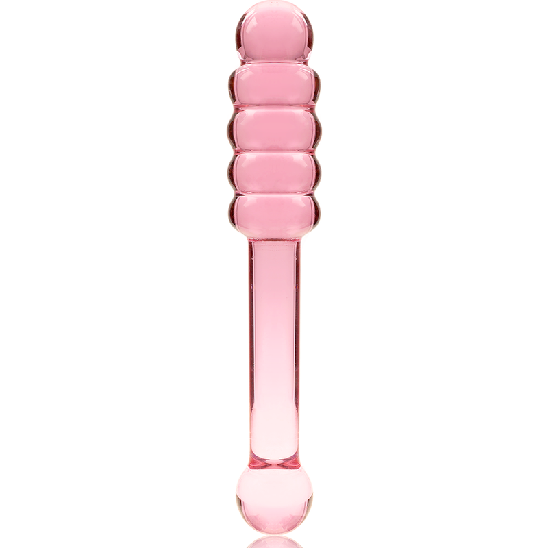 Nebula Series Model 20 Glass Dildo 20.5 x 3cm Pink