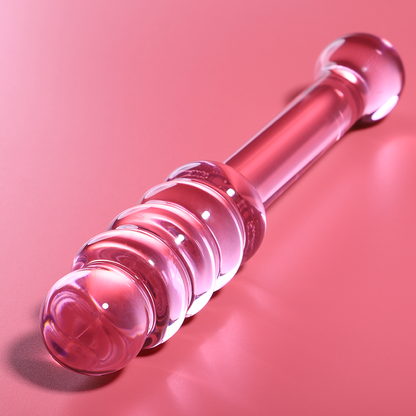 Nebula Series Model 20 Glass Dildo 20.5 x 3cm Pink