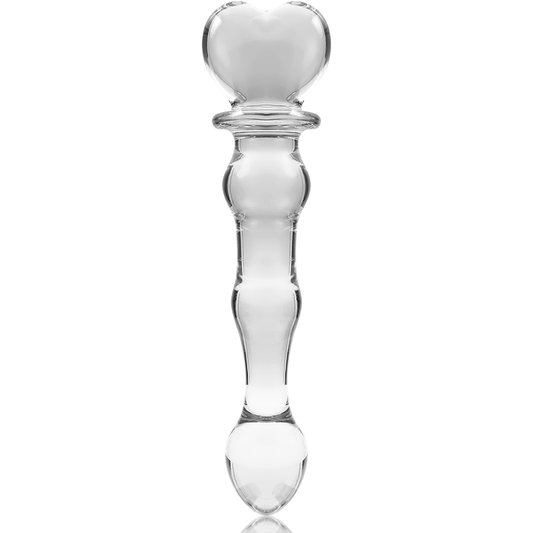 Nebula Series Model 21 Glass Dildo 20.5 x 3.5cm Clear