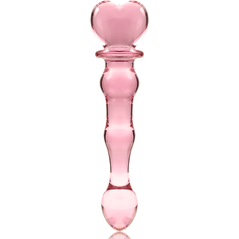 Nebula Series Model 21 Glass Dildo 20.5 x 3.5cm Pink