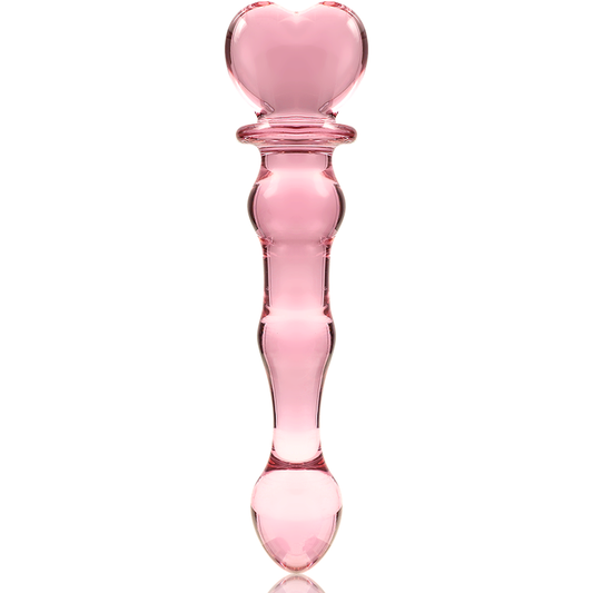 Nebula Series Model 21 Glass Dildo 20.5 x 3.5cm Pink