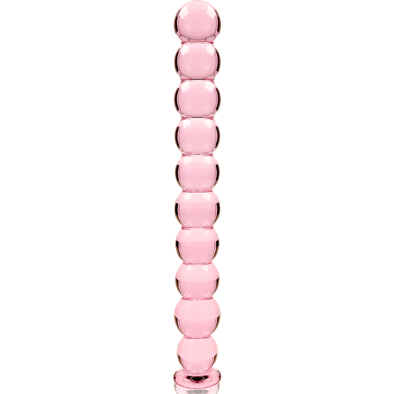 Nebula Series Model 22 Glass Dildo 21.5 x 2.5cm Pink