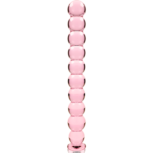 Nebula Series Model 22 Glass Dildo 21.5 x 2.5cm Pink