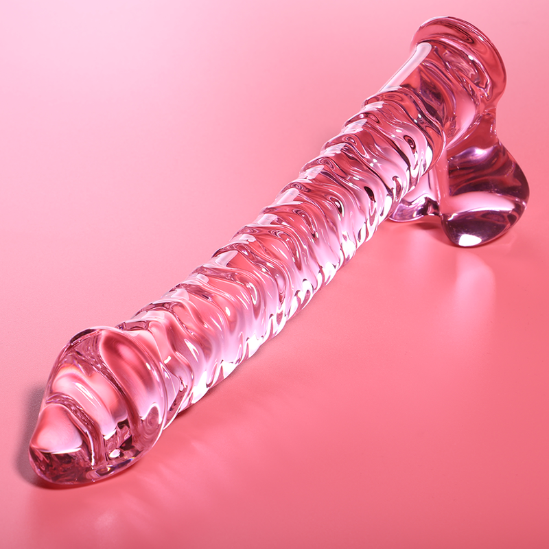 Nebula Series Model 23 Glass Dildo 21.5 x 4cm Pink