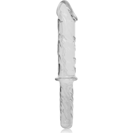 Nebula Series Model 24 Glass Dildo 28.5 x 5cm Clear