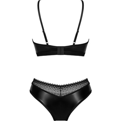 Obsessive Norides Wet Look Lingerie Set