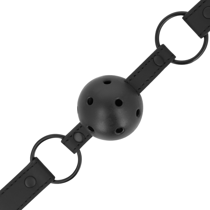 Intense Fetish Vegan Leather Ball Gag