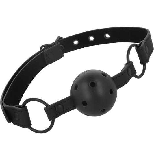 Intense Fetish Vegan Leather Ball Gag