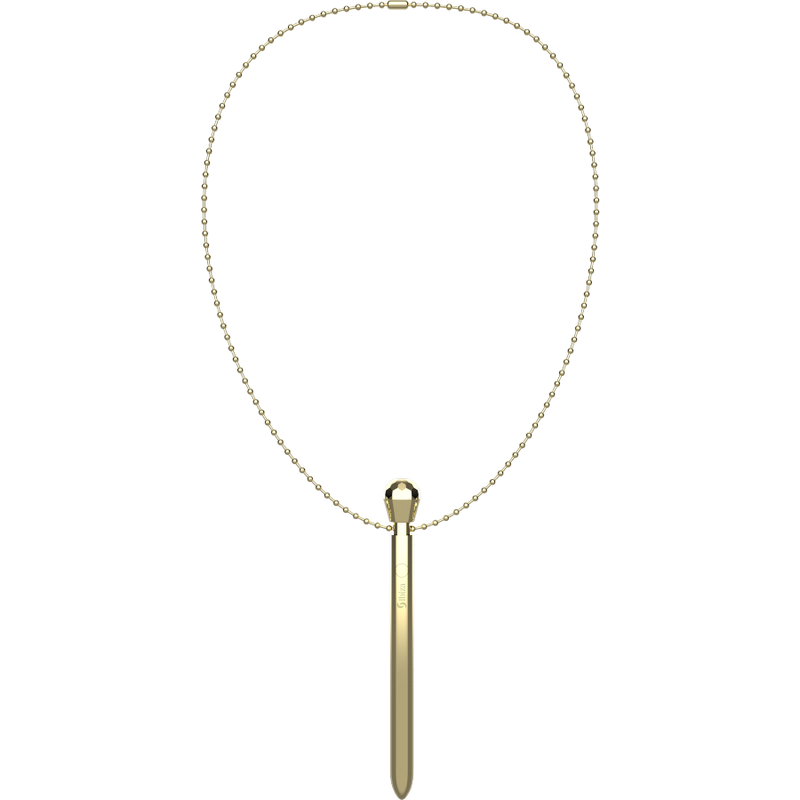 Ibiza Vibrating Gold Metal Necklace