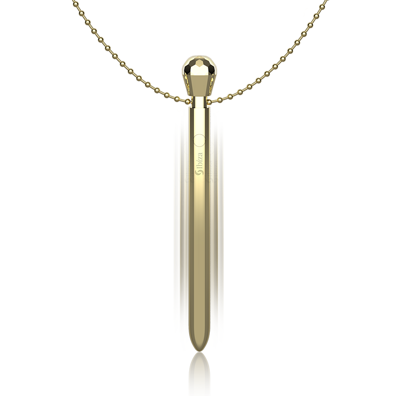 Ibiza Vibrating Gold Metal Necklace