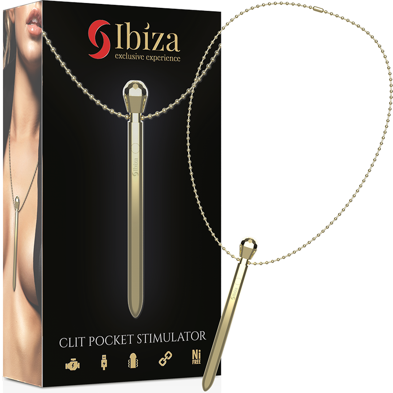 Ibiza Vibrating Gold Metal Necklace