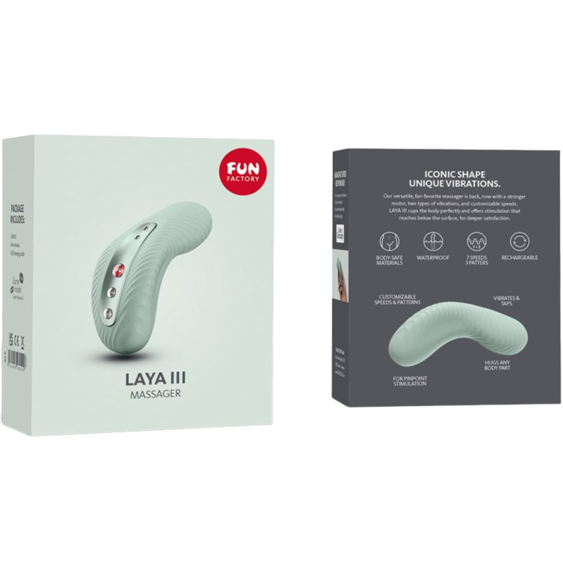 Fun Factory Laya III Lay-On Vibrator Sage Green