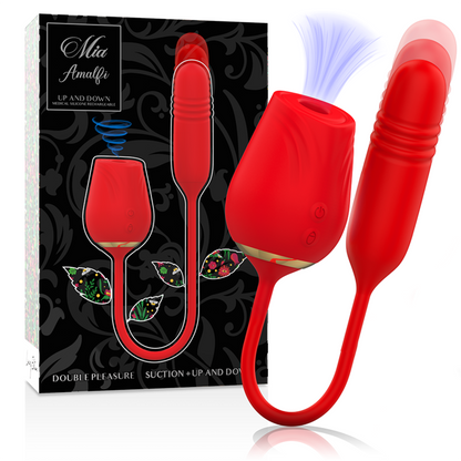 Mia Amalfi Thrusting Double Vibrator with Suction