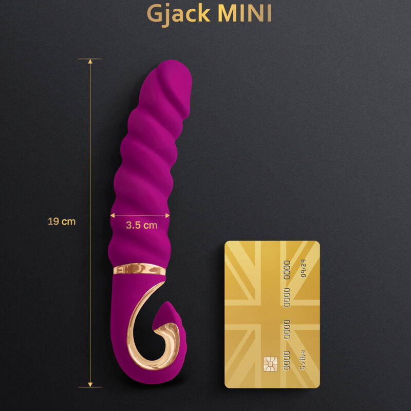 Gvibe Gjack Mini Twisted Dildo Vibrator Purple