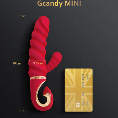 Gvibe Gcandy Mini Twisted Shaft Rabbit Vibrator Red