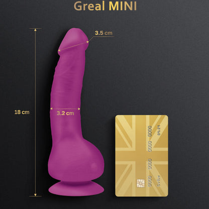 Gvibe Greal Mini Vibrating Silicone Dildo Fuchsia