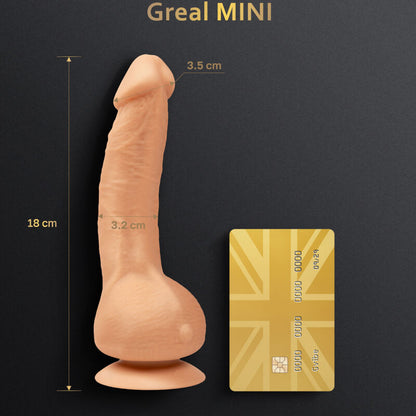 Gvibe Greal Mini Vibrating Silicone Dildo Beige