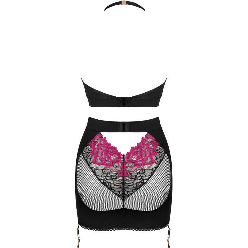 Obsessive Rosenty Top & Skirt Lingerie Set