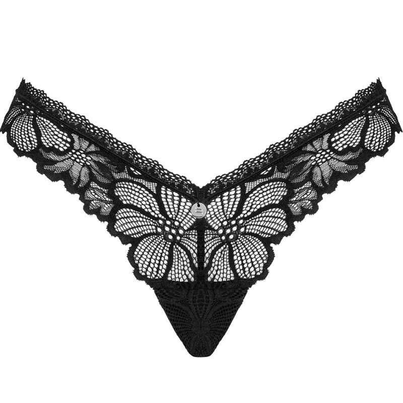 Obsessive Serafia Black Lacy Panties