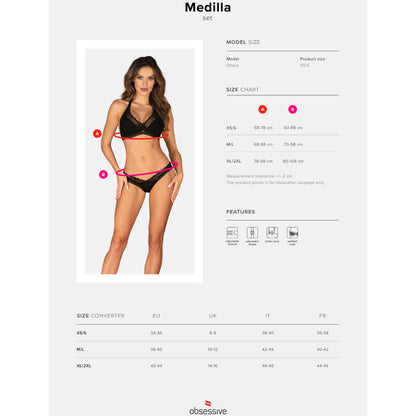 Obsessive Medilla Lingerie Set