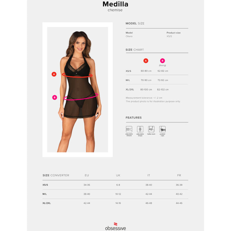 Obsessive Medilla Chemise & Thong