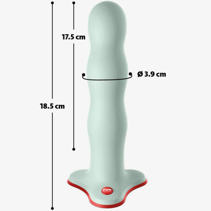 Fun Factory Bouncer Unique Silicone Shake Dildo Sage Green