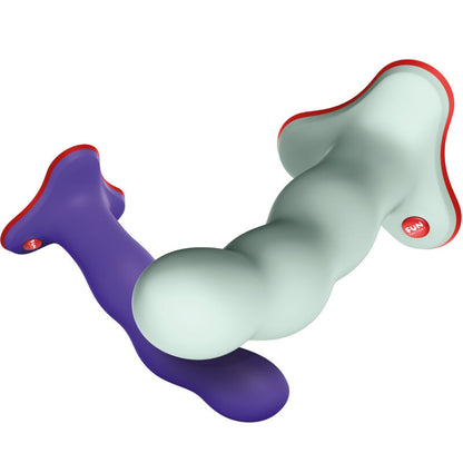 Fun Factory Bouncer Unique Silicone Shake Dildo Flashy Purple