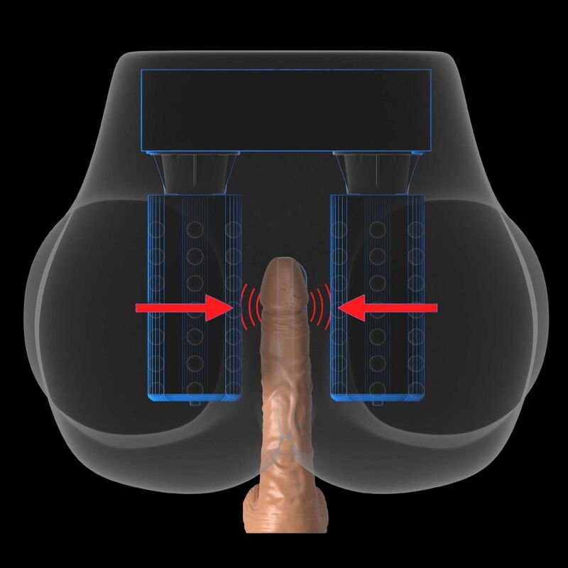 PDX Elite Milk Me Silly Mega Vibrating Rotating Masturbator Deep