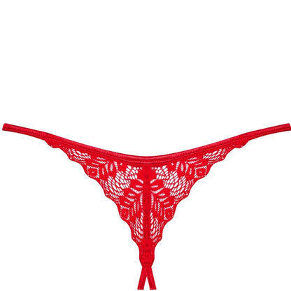 Obsessive Ingridia Red Crotchless Thong