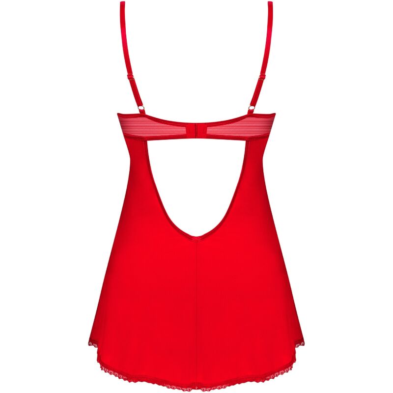 Obsessive Ingridia Red Chemise & Thong