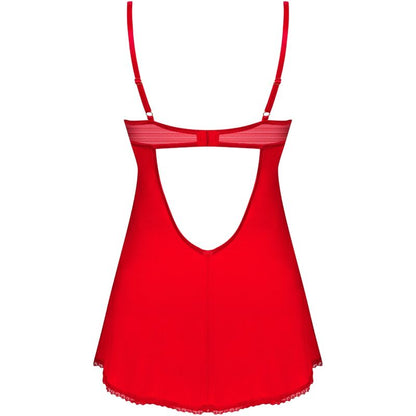 Obsessive Ingridia Red Chemise & Thong