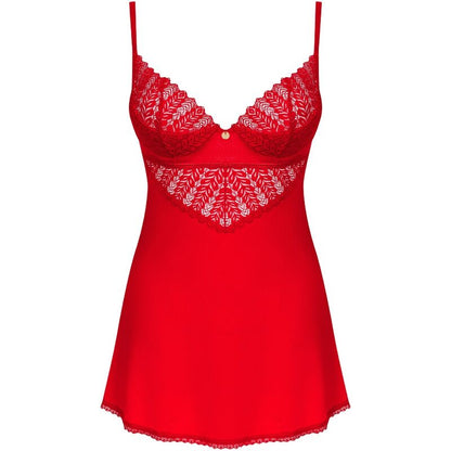 Obsessive Ingridia Red Chemise & Thong