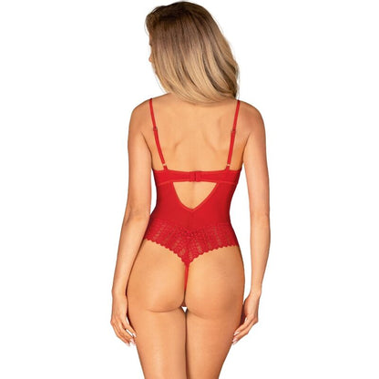 Obsessive Ingridia Red Crotchless Teddy