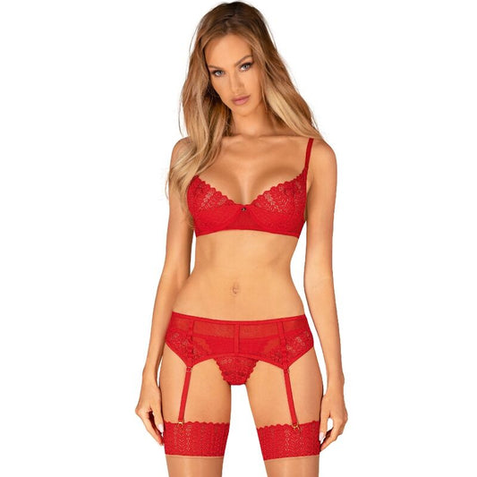 Obsessive Ingridia Red Lingerie Set