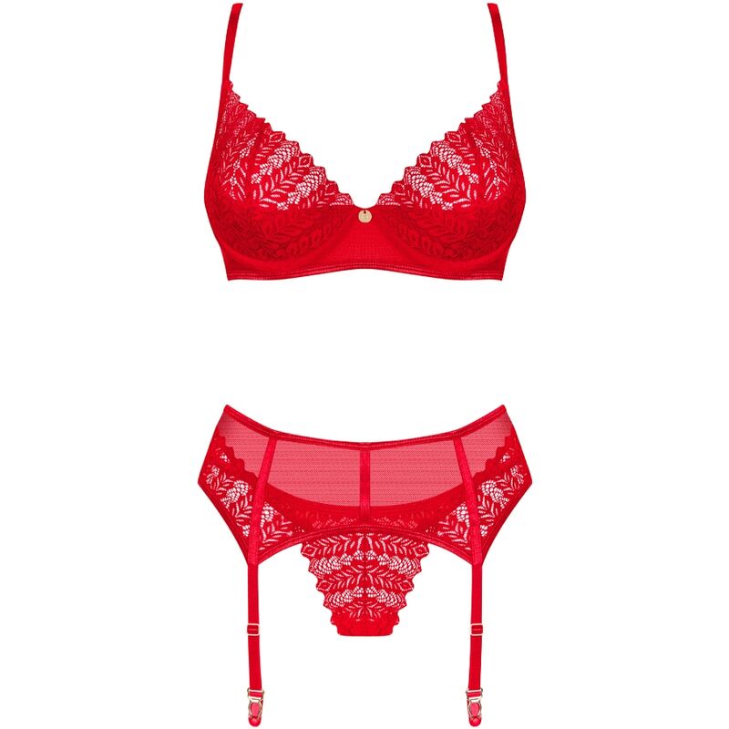 Obsessive Ingridia Red Lingerie Set