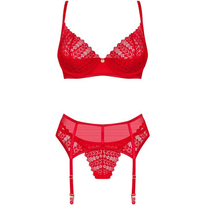 Obsessive Ingridia Red Lingerie Set